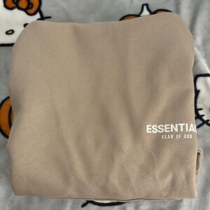Essentials Fear of God Beige Logo Sweatshirt